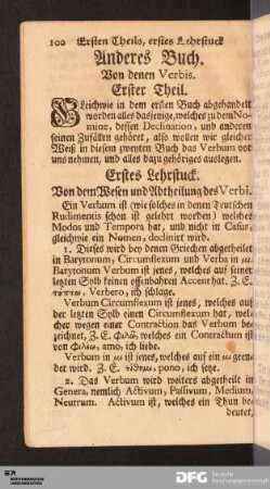 Anderes Buch. Von denen Verbis.