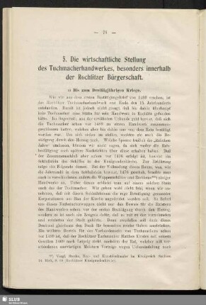 a) Bis zum Dreißigjährigen Kriege