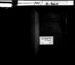 Archivalien, Altertumskunde und Kunstdenkmäler