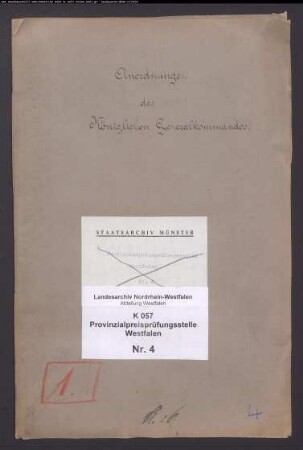 Anordnungen des Generalkommandos