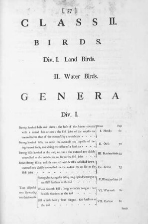 Class II. Birds