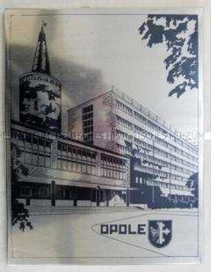 Wandbild mit Ansicht aus der polnischen Stadt Opole