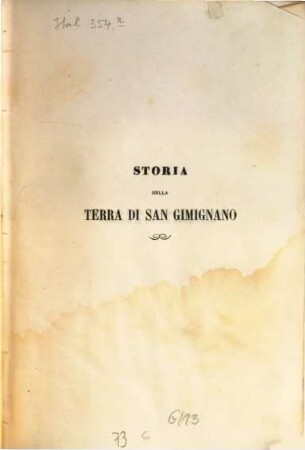 Storia della terra di San Gimignano