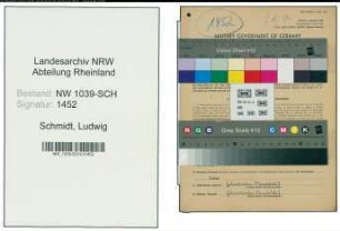 Entnazifizierung Ludwig Schmidt , geb. 18.03.1892 (Studienrat)