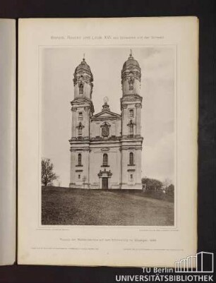 1. Fassade der Wallfahrtskirche auf dem Schönenberg bei Ellwangen, 1686.