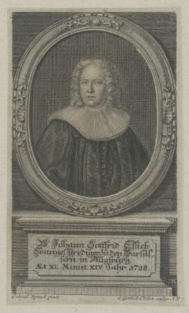 Bildnis des Johann Gottfrid Essich