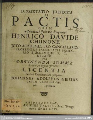 Dissertatio de pactis