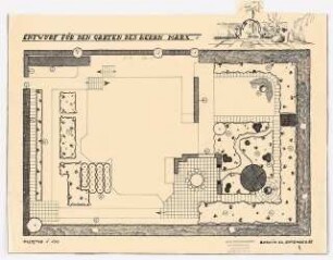 Garten Marx, Berlin-Grunewald: Entwurfsplan 1:100