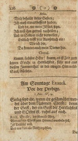 Am Sonntage Exaudi.