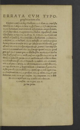 Errata cum typographica tum alia.