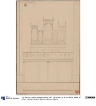 Heiligenstadt bei Erfurt. Kirchenorgel. Ansicht