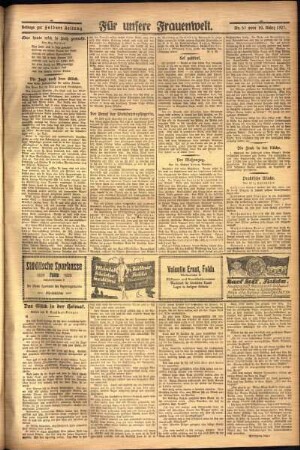Zweite Ausgabe vom Donnerstag, den 10. März 1927.