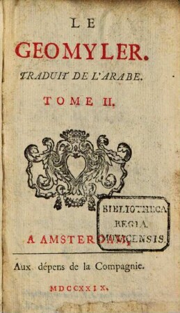 Le Geomyler : Traduit De L'Arabe, 2