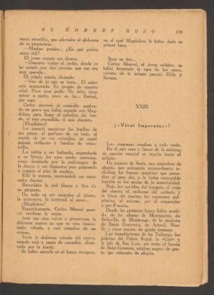 XXIII - ¡"Vivat Imperator"!