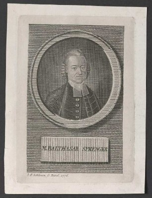 Porträt Balthasar Sprenger (1724-1791)