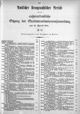 No. 16, 12. April 1911