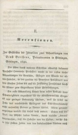 621-635 [Rezension] Bertheau, Ernst, Zur Geschichte der Israeliten