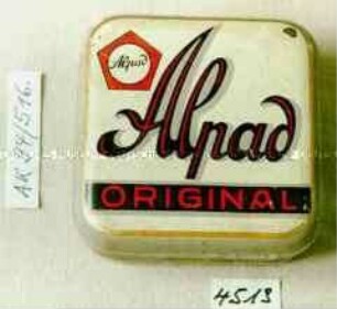 Blechdose für Schreibmaschinenfarbband? "Alpad ORIGINAL"