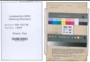 Entnazifizierung Paul Bresch , geb. 06.04.1894 ()