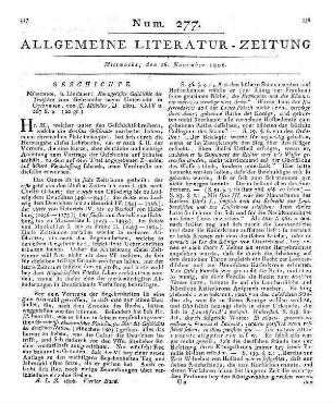 Milbiller, J.: Kurzgefaßte Geschichte der Teutschen. Zum Gebrauche beym Unterricht in Gymnasien. München: Lindauer 1804