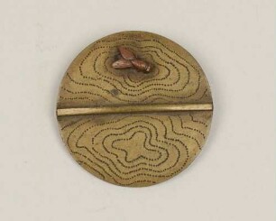 Netsuke (kagamibuta-netsuke) oder Knopf
