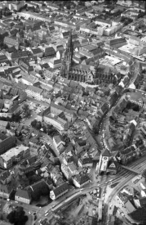 Freiburg: Schwabentor, Herrenstraße, Münster, von Süden