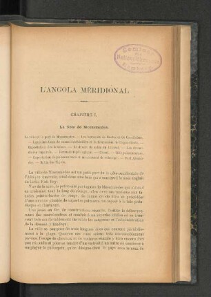 L'Angola Méridional.