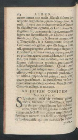Ad Julium Comitem Salmensem
