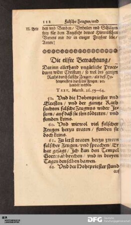 Die eilfte Betrachtung [...].