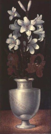 Blumenvasen — Vase mit Schwertlilien und Lilien