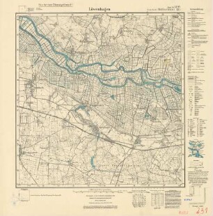 1390 (alte Nr.: 231) Löwenhagen, Meßtischblatt (4cm - Karte)