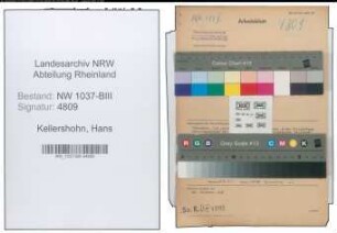 Entnazifizierung Hans Kellershohn , geb. 15.09.1905 ()