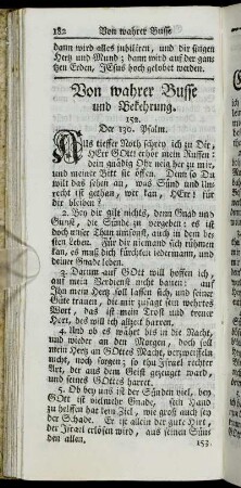 Von wahrer Busse und Bekehrung.