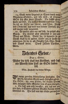 172-182, Zehendes Gebot