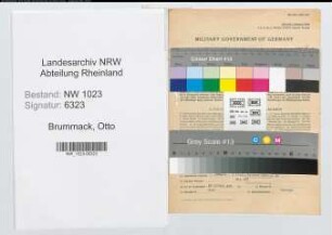 Entnazifizierung Otto Brummack , geb. 14.02.1902 (Polizeibeamter)