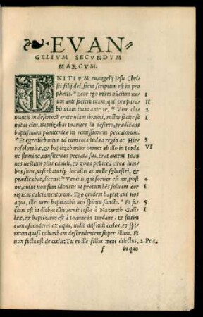 Evangelium Secundum Marcum.