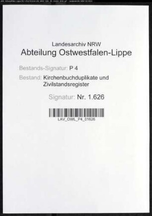 Kirchenbuchduplikat der katholischen Gemeinde Bökenförde (GHT 1858). (Gemeinde: Bökenförde, katholische Gemeinde)