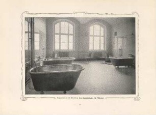 Badezimmer im Pavillon des Sanatoriums für Männer