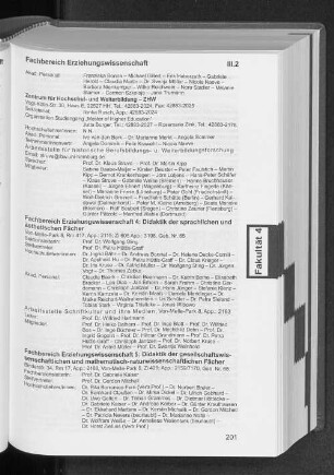 Fachbereich Erziehungswissenschaft 5: Didaktik der gesellschafswissenschaftlichen und mathematisch-naturwissenschaftlichen Fächer