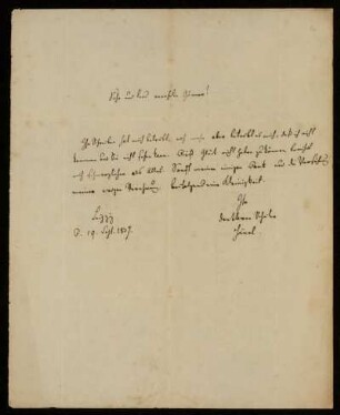 14: Brief von Gustav Friedrich Haenel an Gustav Hugo, Leipzig, 19.9.1837