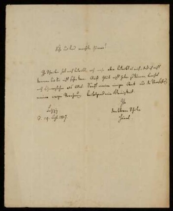 14: Brief von Gustav Friedrich Haenel an Gustav Hugo, Leipzig, 19.9.1837