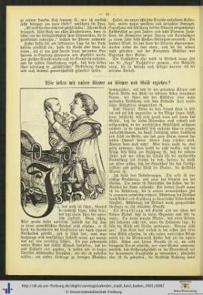 Wie sollen wir unsere Kinder an Körper und Geist erziehen?