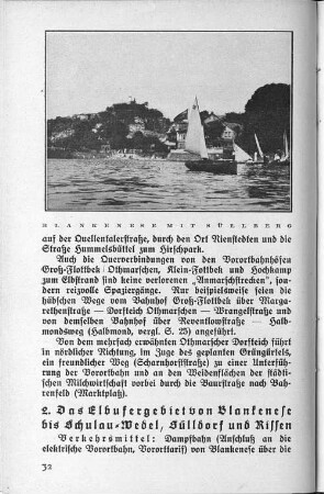 2. Das Elbufergebiet von Blankenese bis Schulau-Wedel, Sülldorf und Rissen