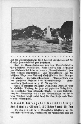 2. Das Elbufergebiet von Blankenese bis Schulau-Wedel, Sülldorf und Rissen