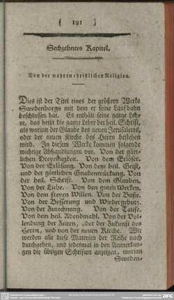 Sechzehntes Kapitel. Von der wahren christlichen Religion