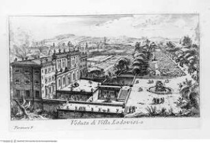 Varie vedute di Roma Antica, e Moderna Disegnate e Intagliate da Celebri Autori, Tafel [48]: Veduta della Villa Lodovisi