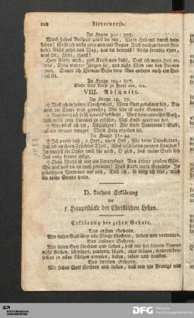 D. Luthers Erklärung der 5 Hauptstücke der Christlichen Lehre.