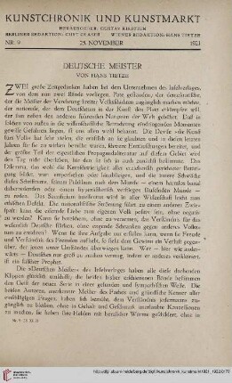 Neue Folge 33 = Jahrgang 57: Deutsche Meister