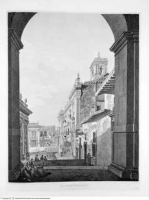 Scenografia degli interni delle più belle chiese e basiliche antiche di Roma, Tafel XX: Il Campidoglio ...