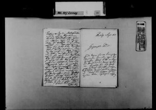 Schreiben von August Nicolai, Karlsruhe, an August Lamey: Budget des badischen Innenministeriums.